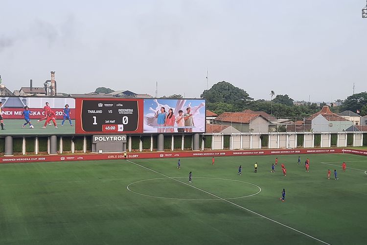 Hasil Srikandi Merdeka Cup HT: Indonesia Putri Nusantara Tertinggal 0-1 dari Thailand
