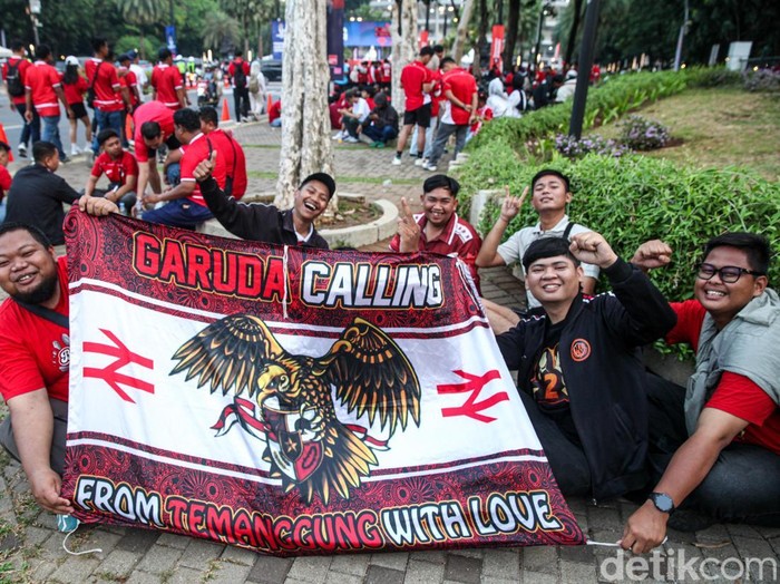 Euforia Suporter Membara Jelang Indonesia vs Malaysia