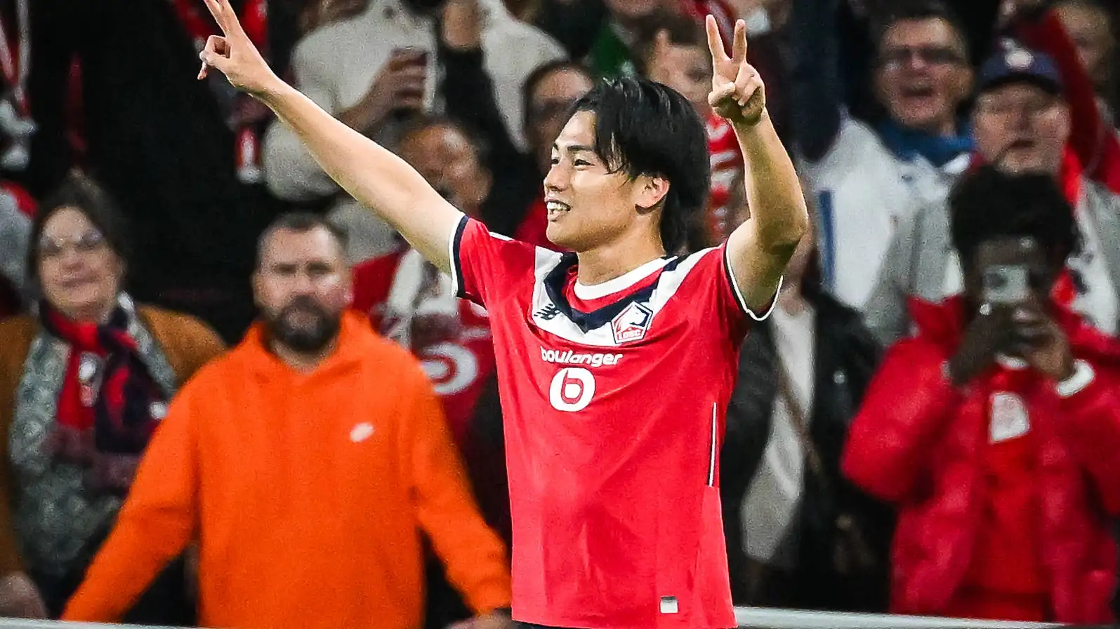 Ueda mencetak gol untuk Lille di Liga Champions; kartu merah sangat bodoh Ethan Mbappé
