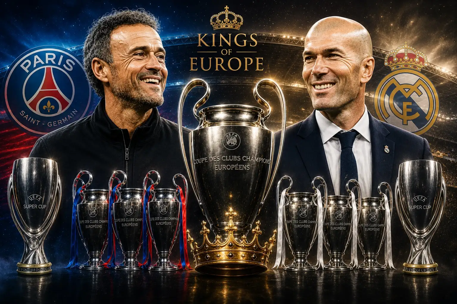 Dari Keajaiban Zidane hingga Imperium Enrique: Bagaimana Kedua Pelatih Bertemu di Singgasana Eropa?