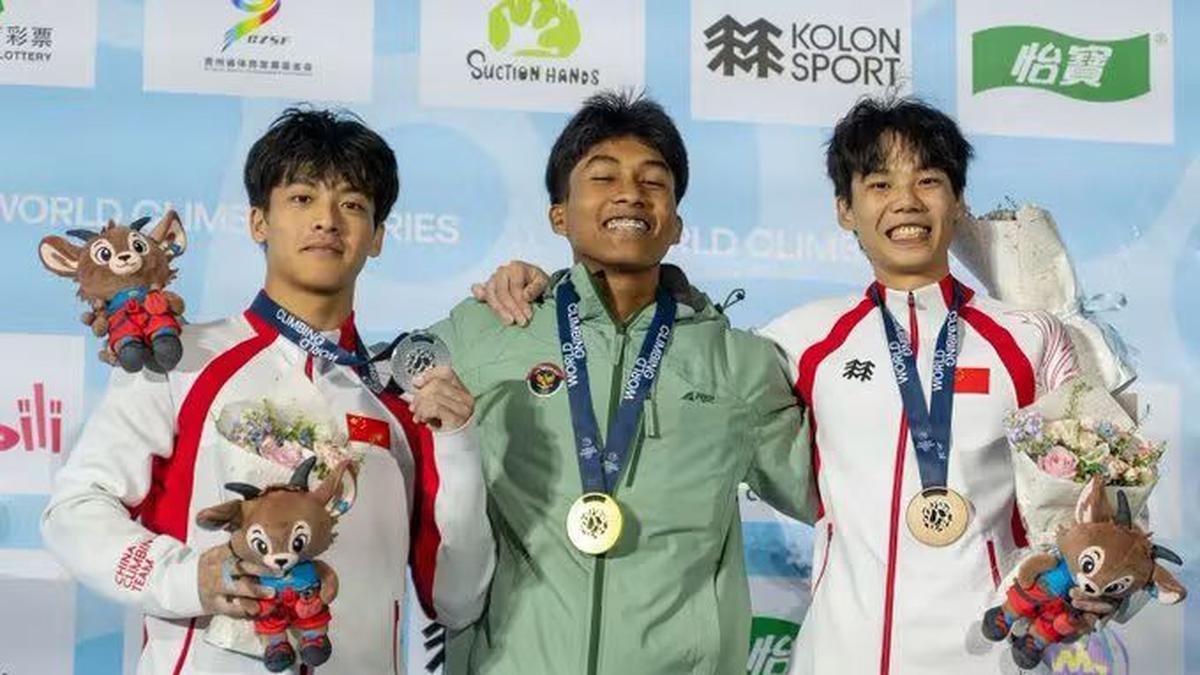 Antasyafi Robby Sabet Emas Perdana di World Climbing Series Guiyang 2026, Pecahkan Rekor Pribadi
