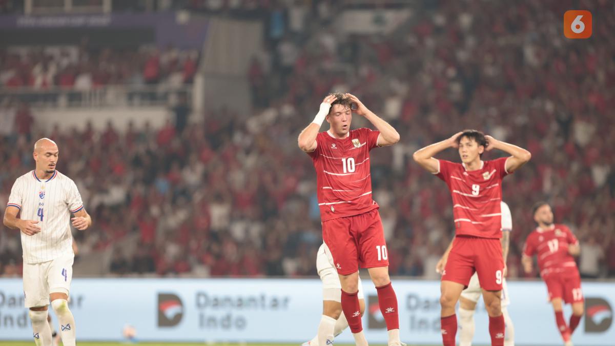 Timnas Indonesia vs Thailand Lanjut Tambahan Waktu, Gajah Perang Dapat Kartu Merah