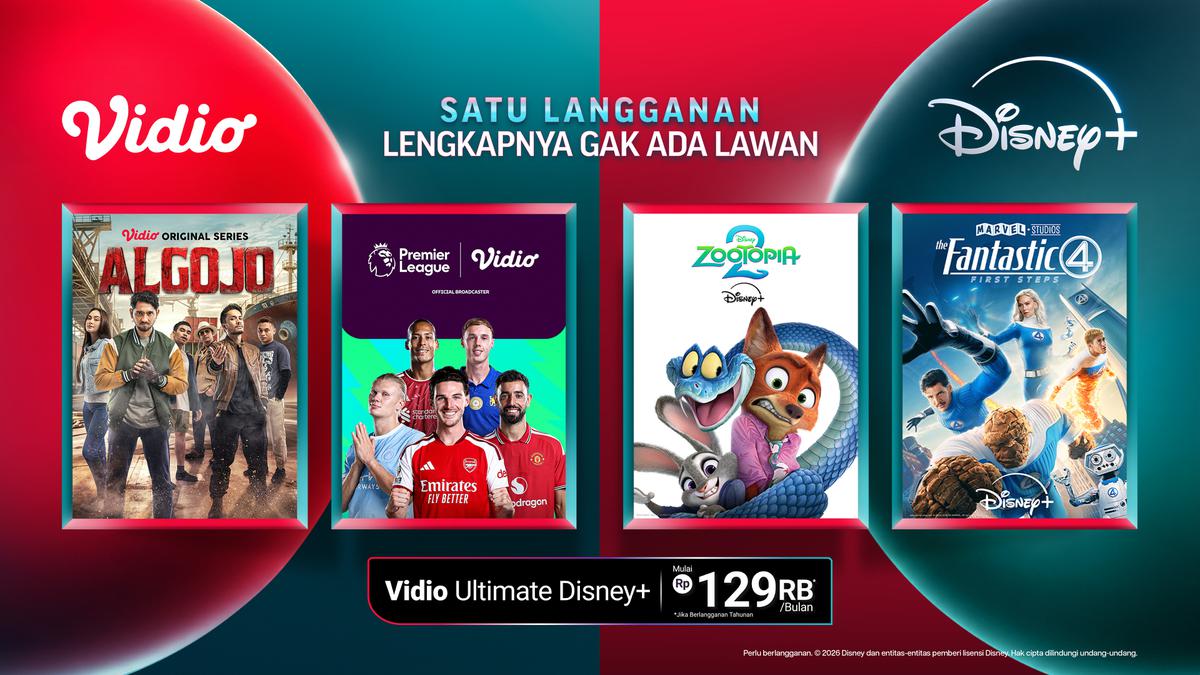 Disney+ dan Vidio Bersinergi, Satukan Hiburan Global, Konten Lokal, dan Olahraga dalam Satu Paket