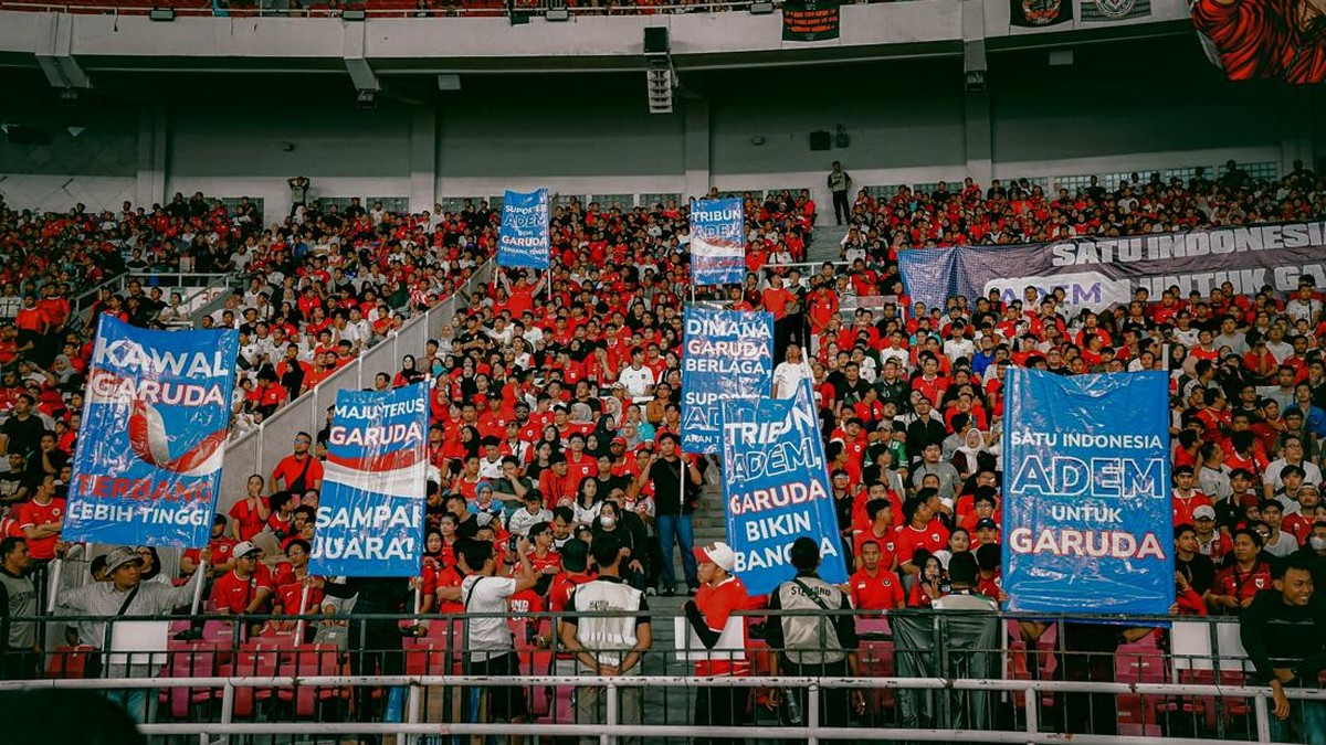 2.625 Suporter Terlibat Pembuatan Human Mural 'BELIEVE' di Laga Vs Singapura