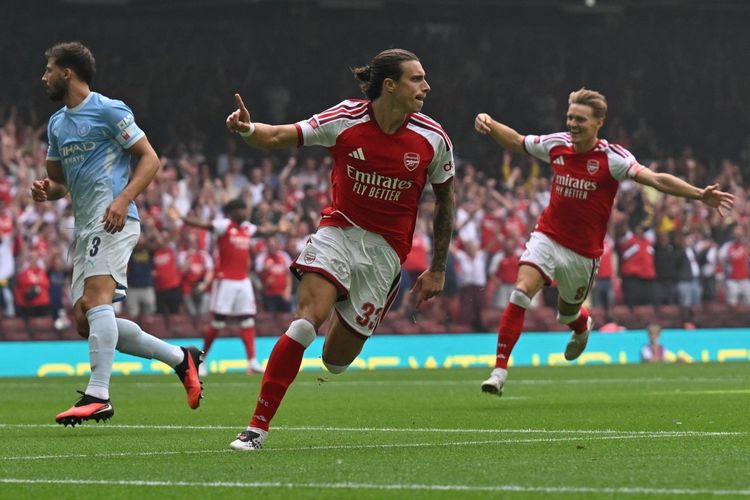 Hasil Arsenal Vs Man City 3-0: Gunners Menangi Community Shield