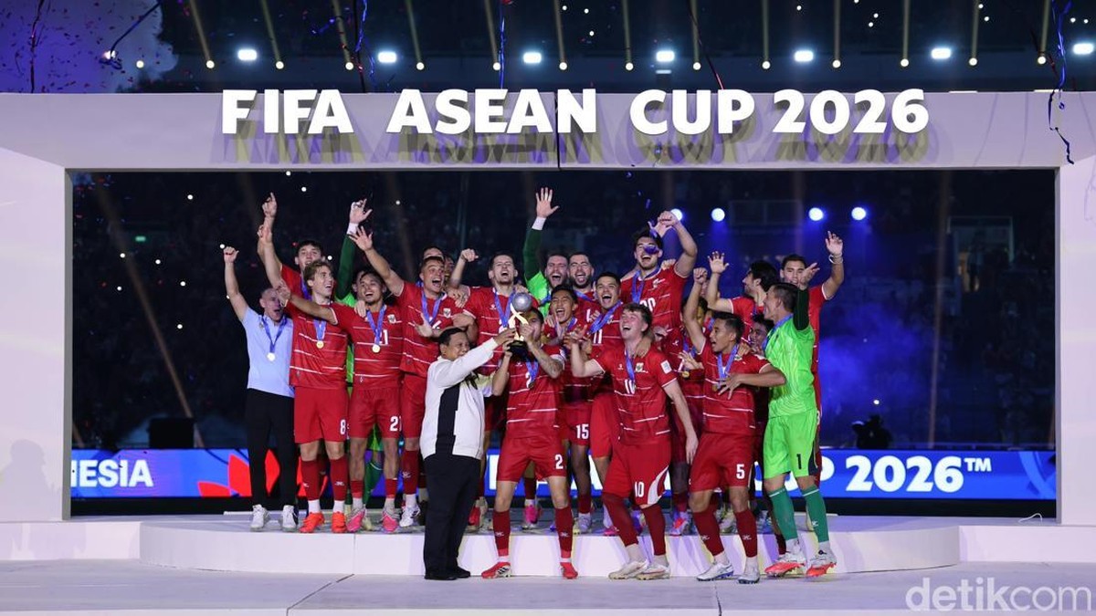 Momen Prabowo Selebrasi Usai Indonesia Pastikan Juara FIFA ASEAN Cup 2026