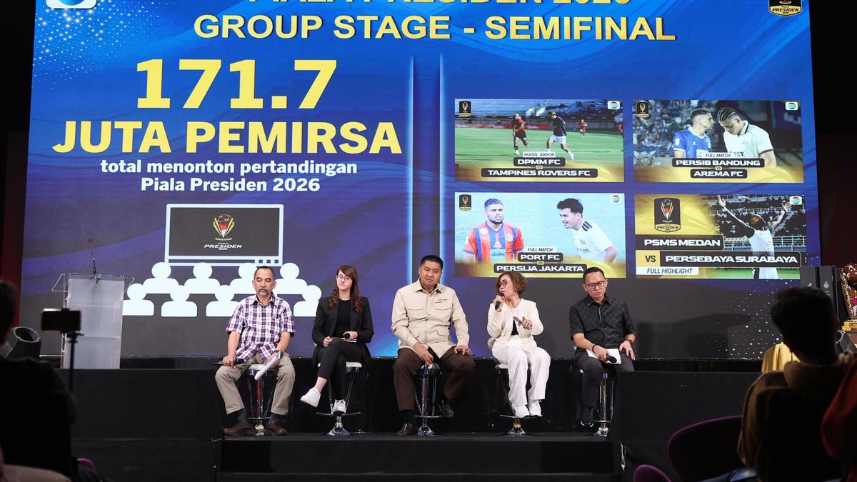 Rating-Share Pertandingan Piala Presiden 2026 Naik 16 Persen