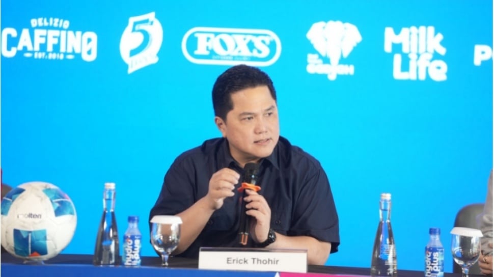 League Cup 2026/2027 Satukan Dua Kasta, Erick Thohir Bicara Persaingan Klub Indonesia