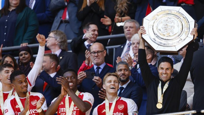 Arsenal Sempurna Lawan Man City di Community Shield: 3 Duel, 3 Trofi!