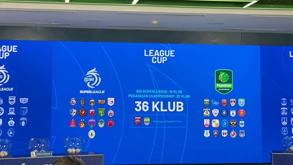 Undian League Cup: Persija Jakarta Masuk Grup A